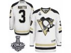Mens Reebok Pittsburgh Penguins #3 Olli Maatta Authentic White 2014 Stadium Series 2017 Stanley Cup Final NHL Jersey