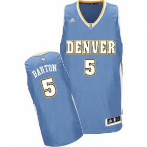 Mens Adidas Denver Nuggets #5 Will Barton Swingman Light Blue Road NBA Jersey
