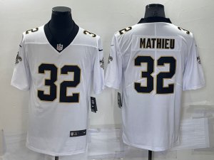 Nike Saints #32 Tyrann Mathieu White Vapor Untouchable Limited Jersey