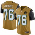 Mens Nike Jacksonville Jaguars #76 Luke Joeckel Limited Gold Rush NFL Jersey