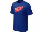 NHL Detroit Red Wings Big & Tall Logo Blue T-Shirt