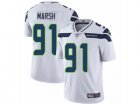 Mens Nike Seattle Seahawks #91 Cassius Marsh Vapor Untouchable Limited White NFL Jersey