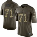 Mens Nike Indianapolis Colts #71 Denzelle Good Limited Green Salute to Service NFL Jersey