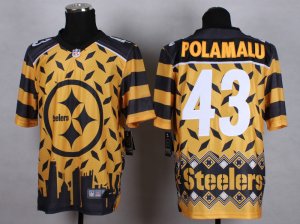 Nike Pittsburgh Steelers #43 Troy Polamalu Jerseys(Style Noble Fashion Elite)