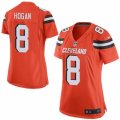Womens Nike Cleveland Browns #8 Kevin Hogan Limited Orange Alternate NFL Jersey
