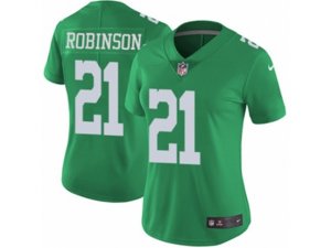 Women Nike Philadelphia Eagles #21 Patrick Robinson Limited Green Rush NFL Jersey