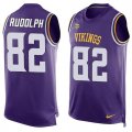 Nike Minnesota Vikings #82 Kyle Rudolph Purple Team Color Men Stitched NFL Limited Tank Top Jersey