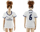 Womens Real Madrid #6 Nacho Home Soccer Club Jersey