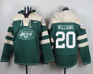 Nike New York Jets #20 Marcus Williams Green Player Pullover NFL Hoodie