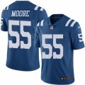 Mens Nike Indianapolis Colts #55 Sio Moore Limited Royal Blue Rush NFL Jersey