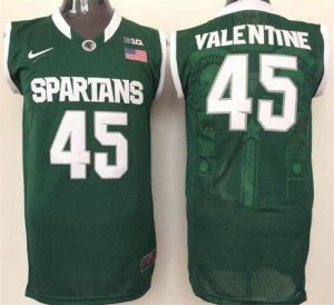 Michigan State Spartans #45 Denzel Valentine Green College Basketball Jersey