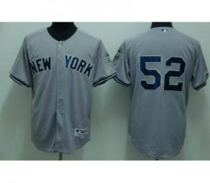 New York Yankees #52 Sabathia 2009 world series patchs grey