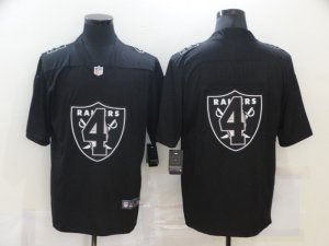Nike Raiders #4 Derek Carr Black Shadow Logo Limited Jersey