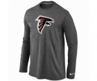 Nike Atlanta Falcons Logo Long Sleeve T-Shirt D.Grey