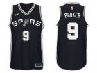 Nike NBA San Antonio Spurs #9 Tony Parker Jersey 2017-18 New Season Black Jersey