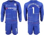 2018-19 Chelsea 1 ARRIZABALAGA Home Long Sleeve Soccer Jersey