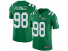 Mens Nike New York Jets #98 Mike Pennel Limited Green Rush NFL Jersey