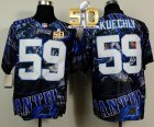 Nike Carolina Panthers #59 Luke Kuechly Team Color Super Bowl 50 Men Stitched NFL Elite Fanatical Version Jersey