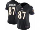 Women Nike Baltimore Ravens #87 Maxx Williams Vapor Untouchable Limited Black Alternate NFL Jersey