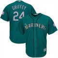 Seattle Mariners #24 Ken Griffey Aqua 2016 Hall Of Fame Induction Cool Base Player Jersey