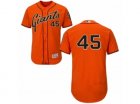 Mens Majestic San Francisco Giants #45 Matt Moore Orange Flexbase Authentic Collection MLB Jersey
