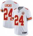 Nike Chiefs #24 Jordan Lucas White Vapor Untouchable Limited Jersey