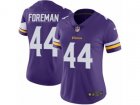 Women Nike Minnesota Vikings #44 Chuck Foreman Vapor Untouchable Limited Purple Team Color NFL Jersey