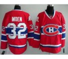 nhl montreal canadians #32 moen red