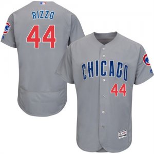 2016 Men Chicago Cubs #44 Anthony Rizzo Majestic Gray Flexbase Authentic Collection player Jersey