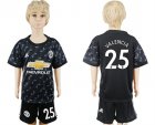 2017-18 Manchester United 25 VALENCIA Away Youth Soccer Jersey