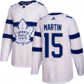 Men Adidas Toronto Maple Leafs #15 Matt Martin White Authentic 2018 Stadium Series Stitched NHL Jersey