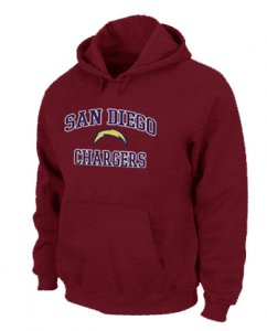 San Diego Charger Heart & Soul Pullover Hoodie RED
