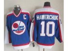 NHL Winnipeg Jets #10 Dale Hawerchuk Blue White CCM Throwback Stitched jerseys