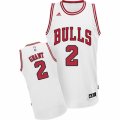 Mens Adidas Chicago Bulls #2 Jerian Grant Swingman White Home NBA Jersey