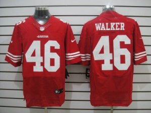 Nike NFL San Francisco 49ers #46 Walker Red Jerseys(Elite)