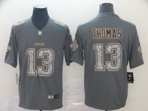 Nike Saints #13 Michael Thomas Gray Camo Vapor Untouchable Limited Jersey