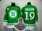 nhl boston bruins #19 seguin green[2011 stanley cup champions]