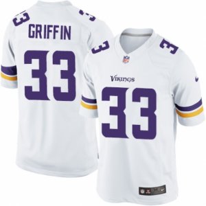 Men\'s Nike Minnesota Vikings #33 Michael Griffin Limited White NFL Jersey