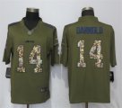 Nike Jets #14 Sam Darnold Green Salute To Service Limited Jersey