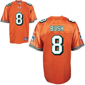nfl Miami Dolphins #8reggie bush Orange