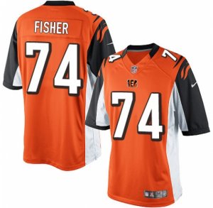 Men\'s Nike Cincinnati Bengals #74 Jake Fisher Limited Orange Alternate NFL Jersey