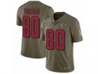 Men Nike Atlanta Falcons #80 Levine Toilolo Limited Olive 2017 Salute to Service NFL Jersey