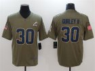 Nike Rams #30 Todd Guley II Olive Salute To Service Limited Jersey