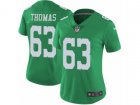 Women Nike Philadelphia Eagles #63 Dallas Thomas Limited Green Rush NFL Jersey