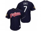 Mens Cleveland Indians #7 Yan Gomes 2017 Spring Training Cool Base Stitched MLB Jersey