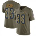 Nike Chargers #33 Derwin James Olive Salute To Service Limited Jersey