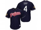 Mens Cleveland Indians #4 Coco Crisp 2017 Spring Training Cool Base Stitched MLB Jersey