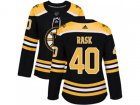 Women Adidas Boston Bruins #40 Tuukka Rask Black Home Authentic Stitched NHL Jersey