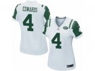 Women Nike New York Jets #4 Lac Edwards Game White NFL Jersey