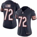 Women's Nike Chicago Bears #72 Charles Leno Limited Navy Blue Rush NFL Jersey